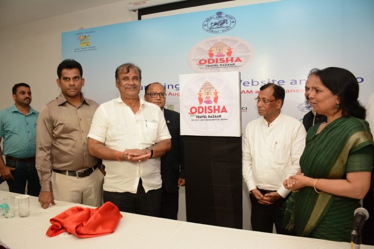 Tourism minister unveils logo, website of Odisha Travel Bazaar