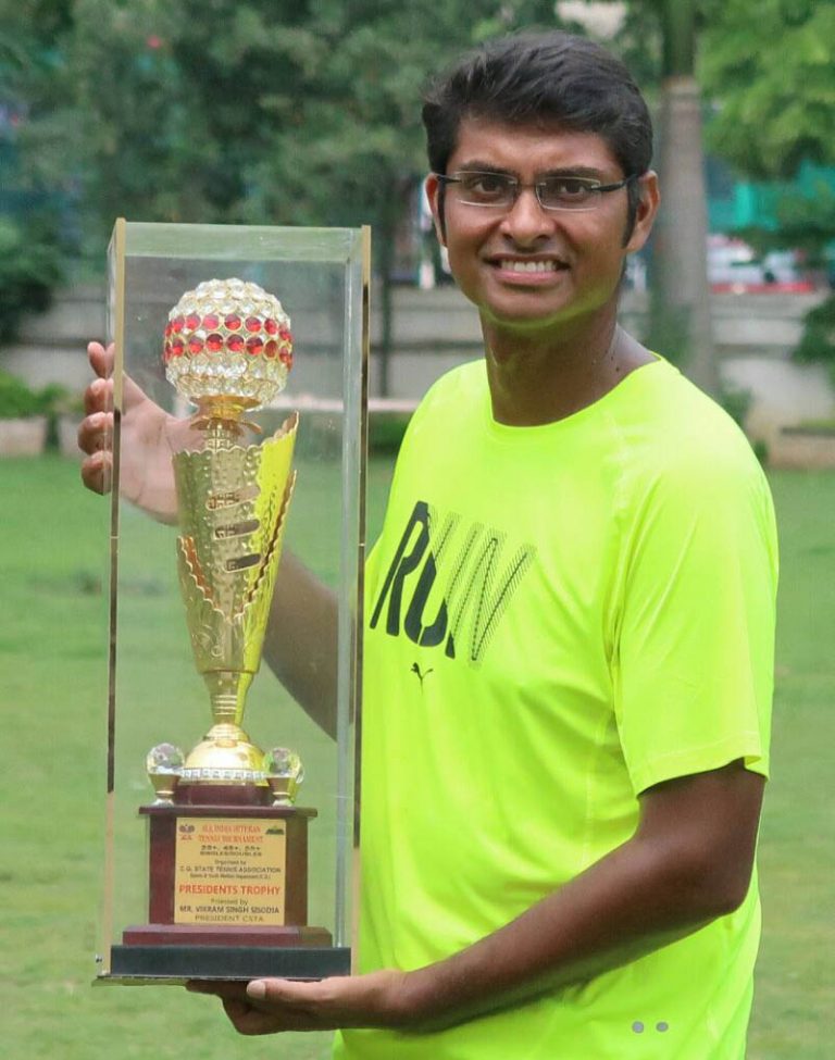 Satirtha Patnaik clinches double crown at veteran tennis tourney