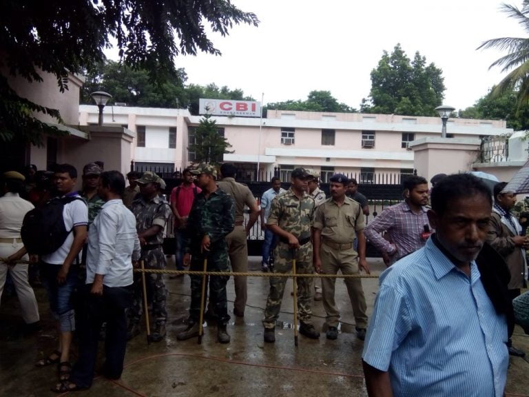 BCJD activists protest against Pravat Biswal’s arrest with bike rally