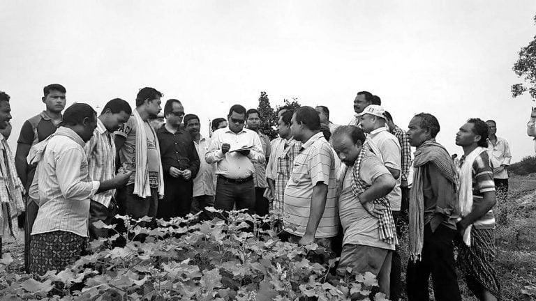 SRC assesses drought situation in Balangir, assures help to farmers