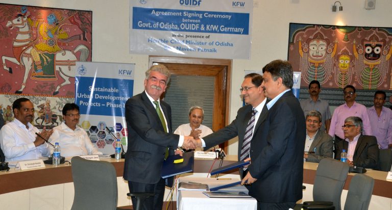 MoU between OUIDF, Govt of Odisha and KFW, Germany for development of Urban infrastructure