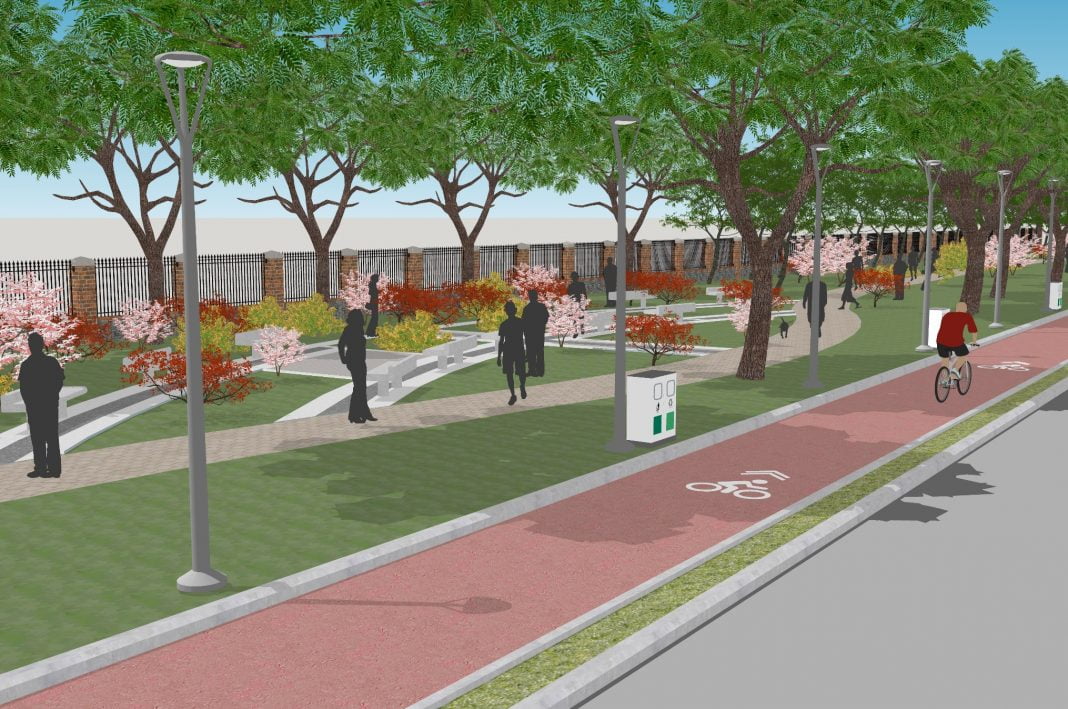 An artist's impression of Sachivalaya Marg in Bhubaneswar