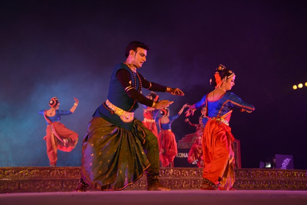 Dancers of Vanishree Rao and Group perform Kuchipudi at Konark Dance Festival at Konark