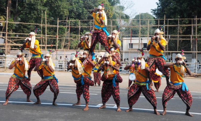 Republic day rehearsal in Bhubaneswar. Photograph: Ashok Panda