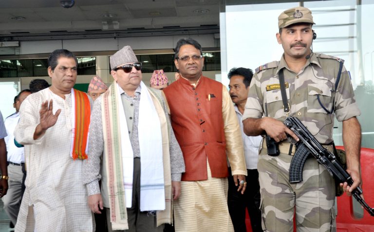 Nepal King Gyanendra Bir Bikram Shah Dev arrives in Bhubaneswar