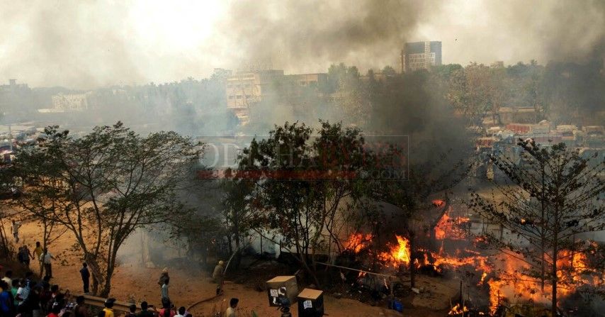 Fire At Rasulgarh Slum Bhubaneswar