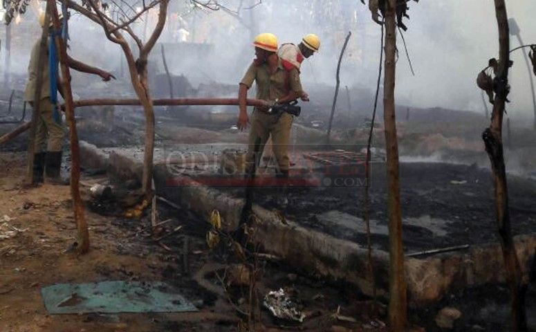 Fire At Rasulgarh Slum Bhubaneswar