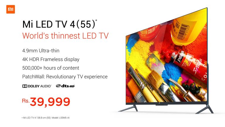 xiaomi mi tv 4 launched in india