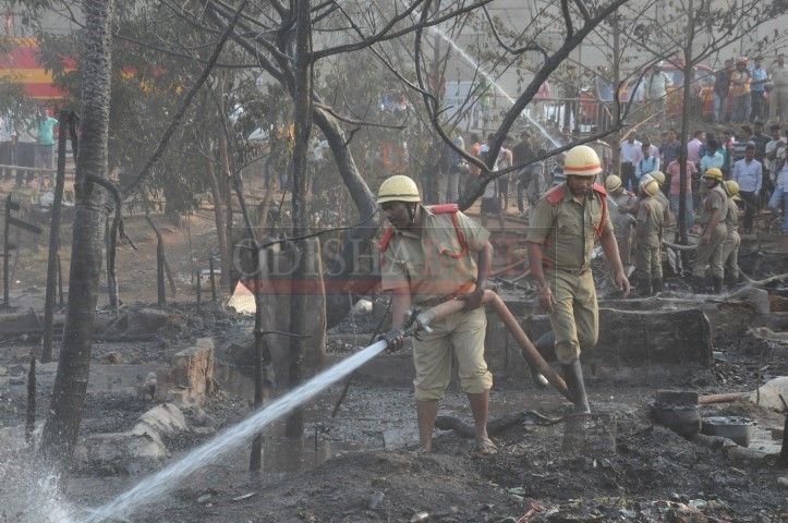 Fire At Rasulgarh Slum Bhubaneswar