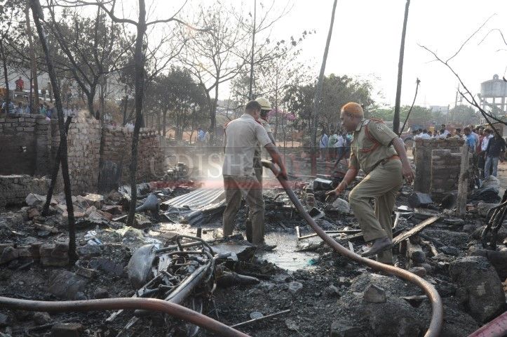 Fire At Rasulgarh Slum Bhubaneswar