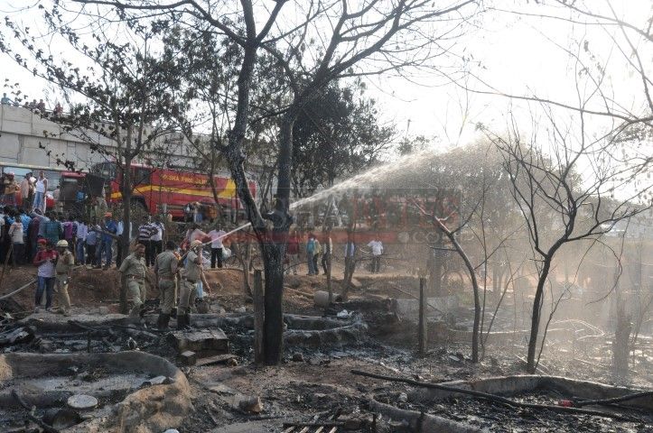 Fire At Rasulgarh Slum Bhubaneswar