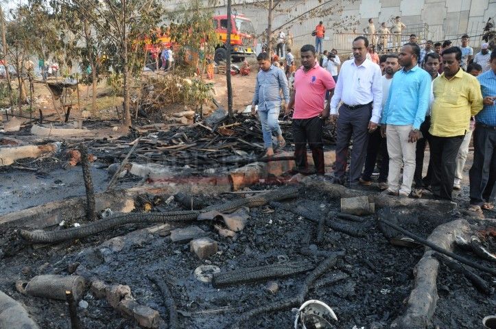 Fire At Rasulgarh Slum Bhubaneswar