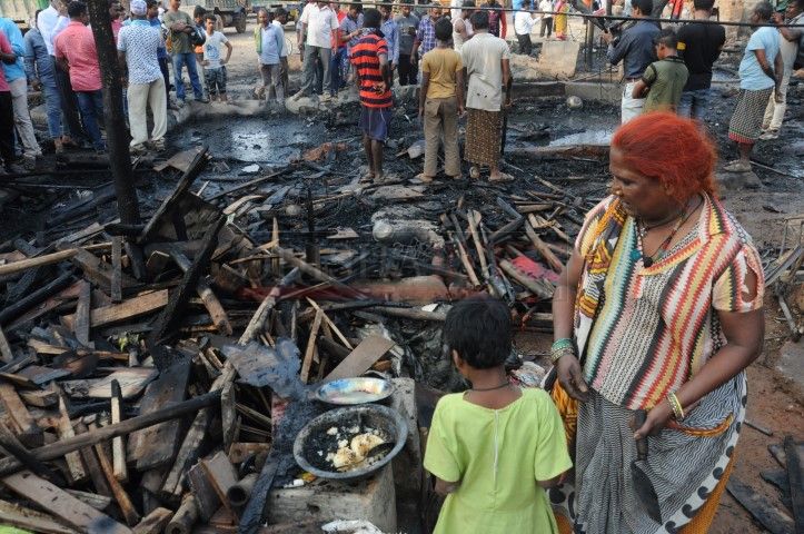 Fire At Rasulgarh Slum Bhubaneswar