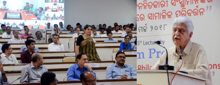 Odisha Knowledge Hub 15th Series Lecture by Azim Premji `` Government and Philanthropic Institutions Working together for Social Change `` at RD Conference Hall Secretariat
