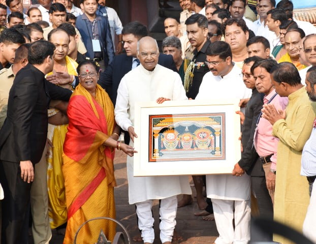 Hon`ble President of India, Shri Ramnath Kovind visits Jagannath Temple at Puri