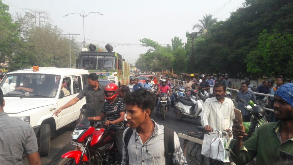 7th Battalion Van Accident Sainik School-Kalinga Hospital Road In Bhubaneswar