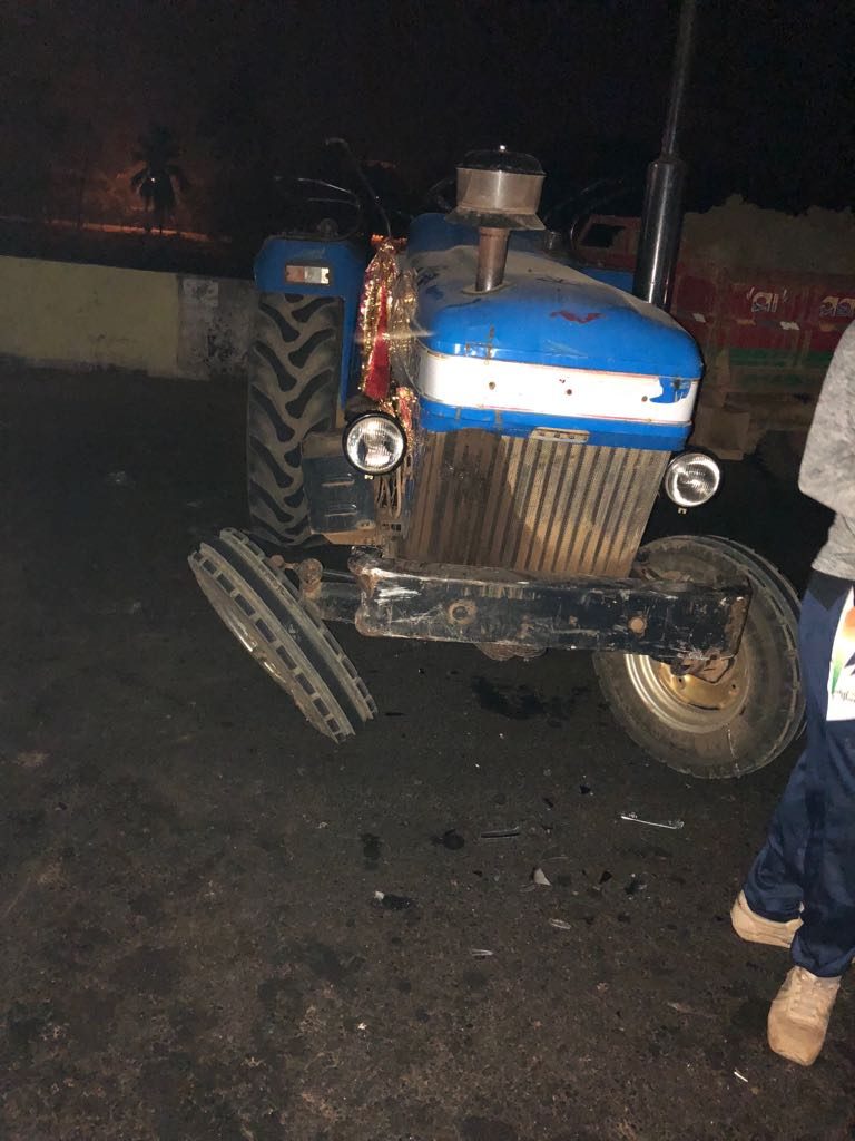 nalco cmd t k chand car accident puri bhubaneswar road