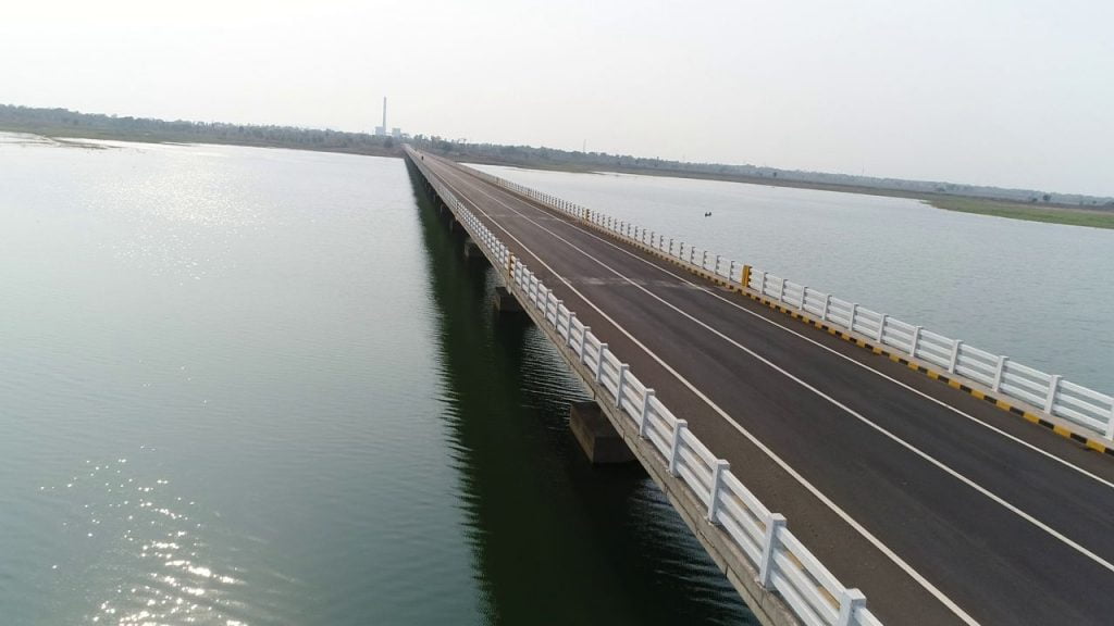 2.5 km long 'Ib Setu' over Ib river which flows into Hirakud Dam. This reduces the distance between Sambalpur and Jharsugada by 50 km.
