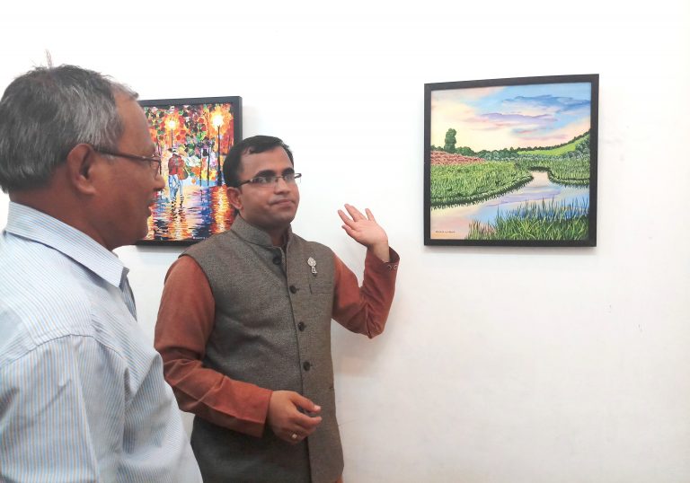 With Nature As Inspiration, Artist’s Green Thoughts Colour Canvas