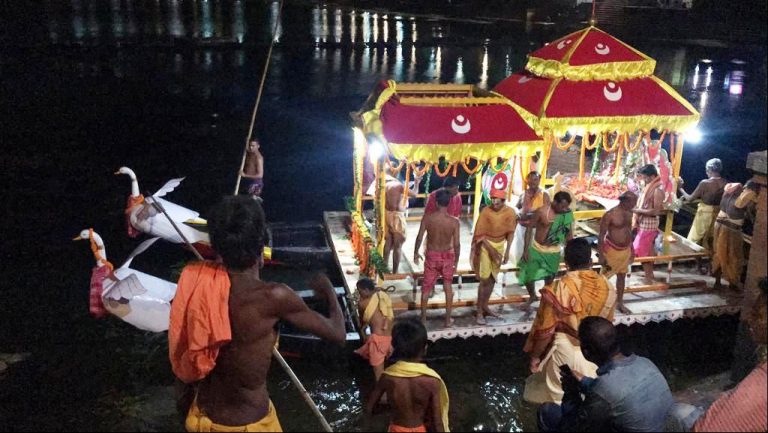 Lord Lingaraj’s Boat Ride On Chandan Jatra