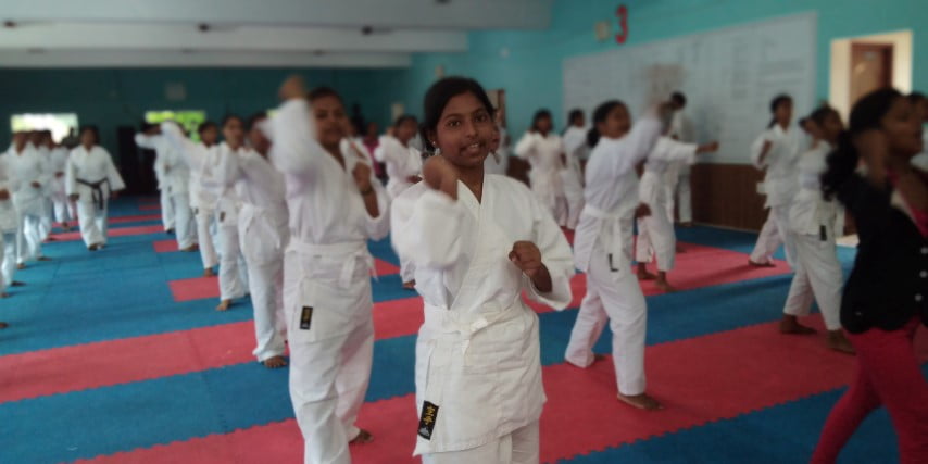 Self-Defence training to slum girls bhubaneswar