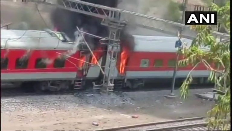 The ‘Burning Train:’ Major Fire Breaks Out In Andhra Pradesh Express