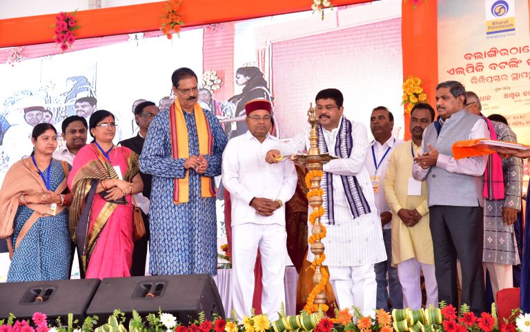 Dharmendra Pradhan Lays Stone Of LPG Bottling Plant In Balangir