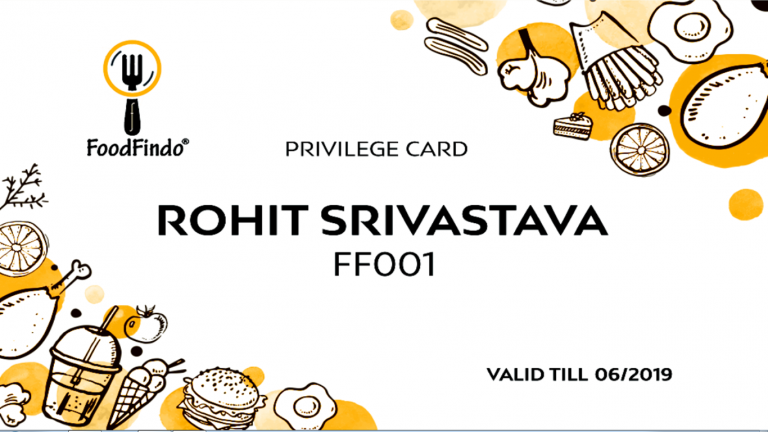Privilege Card For Members Of FoodFindo