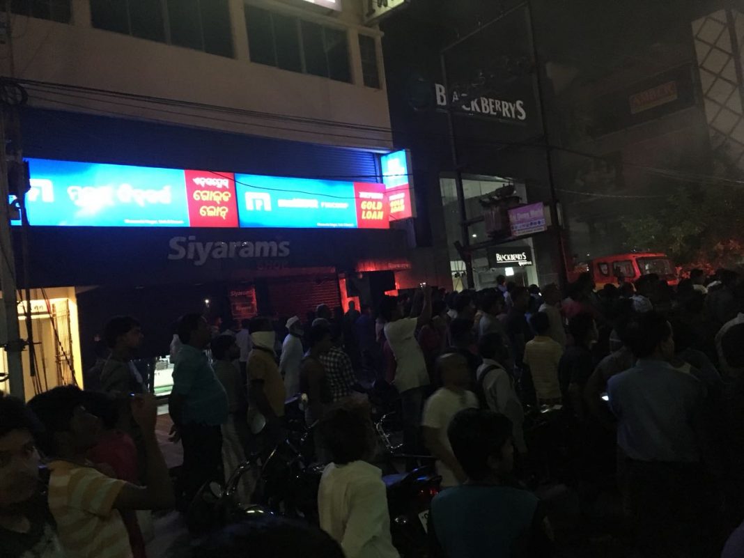 Fire Breaks Out At A Garment Showroom On Janpath, Bhubaneswar