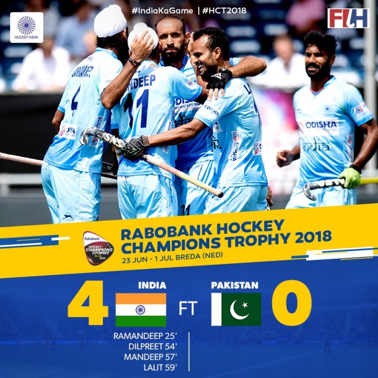 Hockey Champions Trophy: India Crushes Pakistan 4-0 In Opening Match