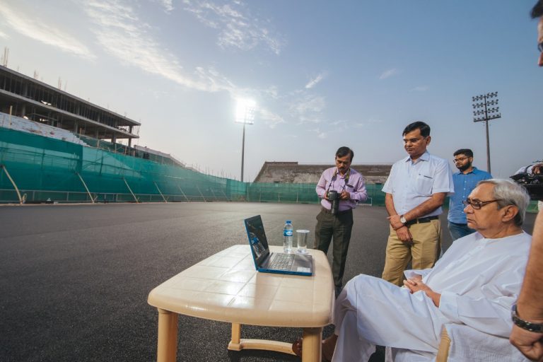 Odisha CM Reviews Work For Hockey World Cup At Kalinga Stadium