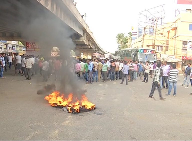 congress bandh cuttack bhubaneswar