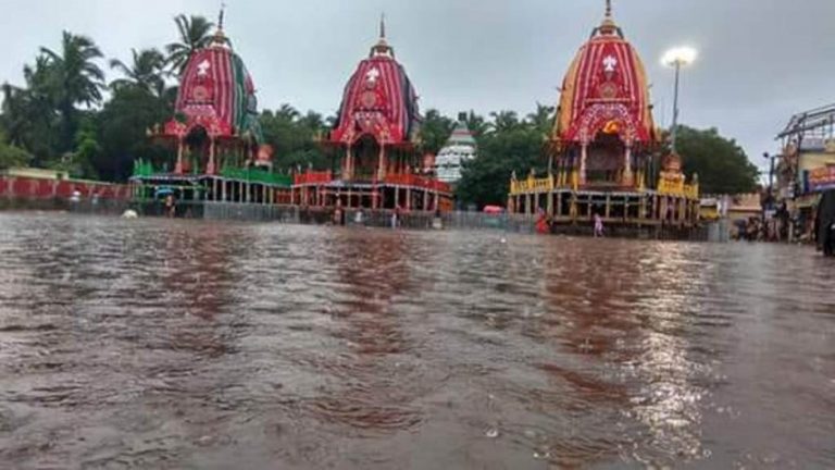 Grand Road In Puri Flooded A Day Before Bahuda Yatra