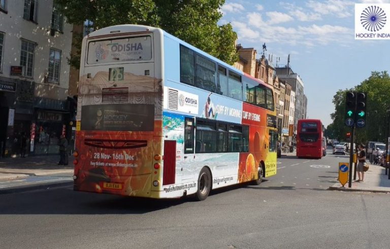 Buses With Odisha Hockey World Cup Ad Run In Munich