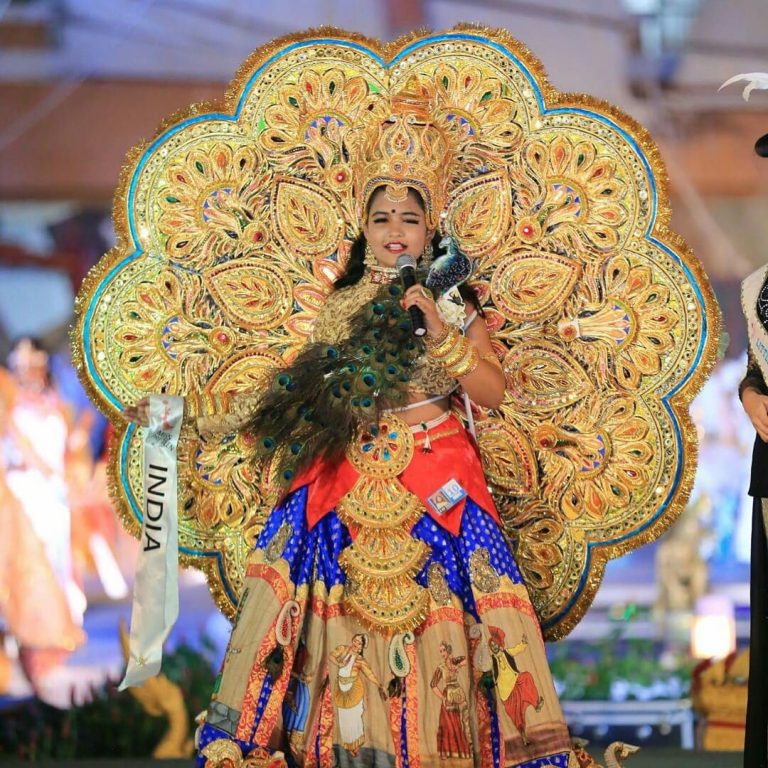 Odisha’s Lavanya Das Dazzles In Pattachitra Costume At Princess Intl In Thailand