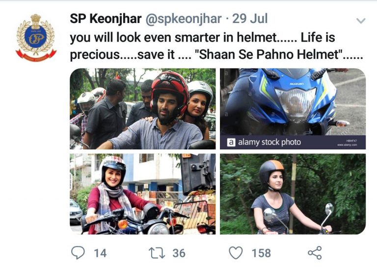 SP Keonjhar Tweets Concern Over Road Accidents
