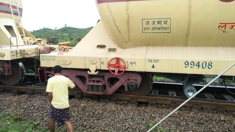 Traffic Hit As Goods Train Derails In Odisha’s Damanjodi