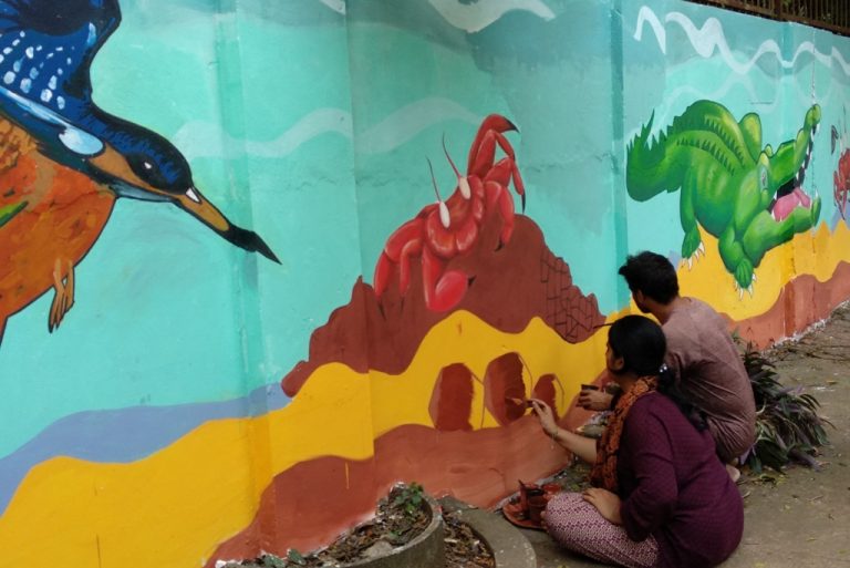 Coats Of Bhitarkanika & Wildlife In Colours On City Walls