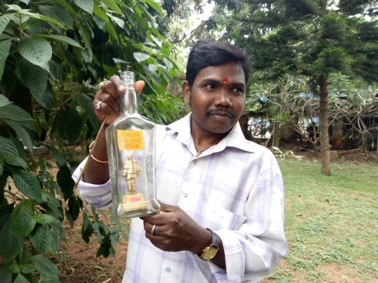 Odisha Artist Creates Miniature Replica Of Statue Of Unity