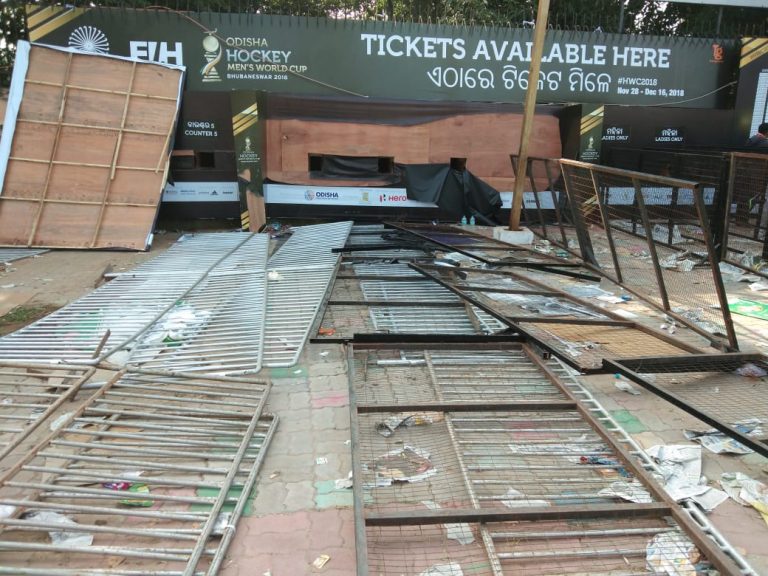 Denied Tickets, Irate Mob Ransacks Kalinga Stadium Counter