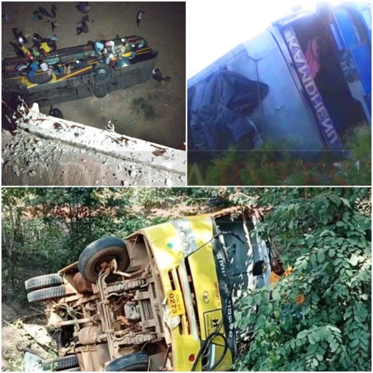 Four Major Bus Accidents In Odisha