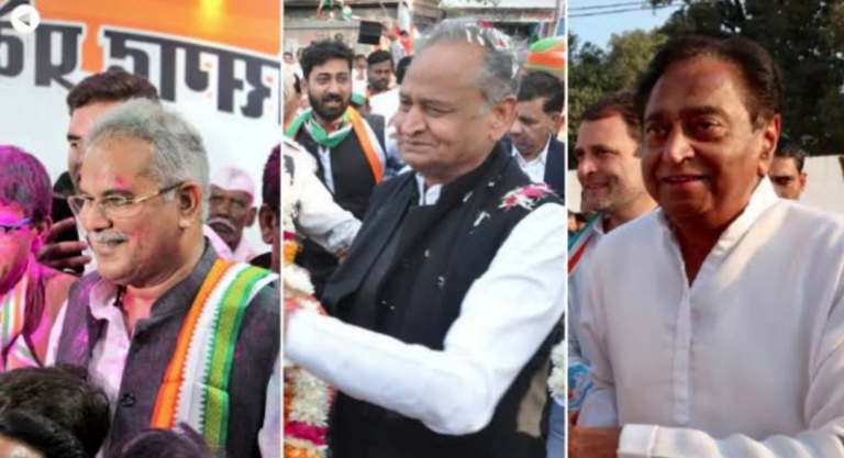 Oppn Show Of Strength At MP, Raj And Chha’garh CMs Swearing-In Events