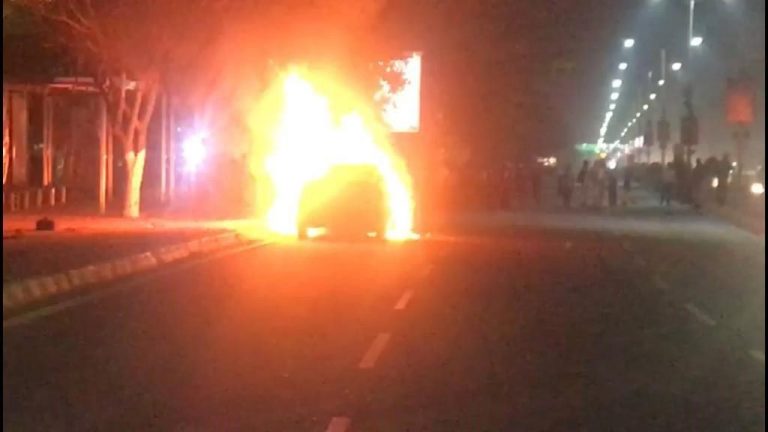 Suspected Maoists Set Polling Party Vehicle On Fire In Kandhamal