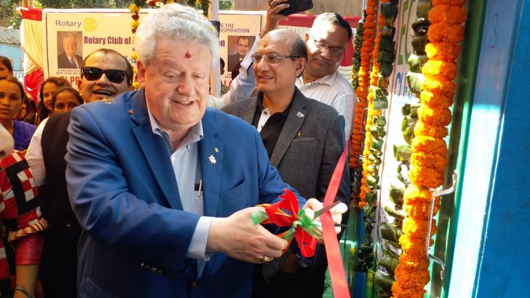 Rotary President Inaugurates 40 Bio-Toilets For Women