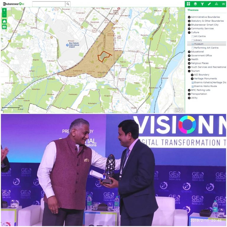 BhubaneswarOne bags Geospatial Excellence Award