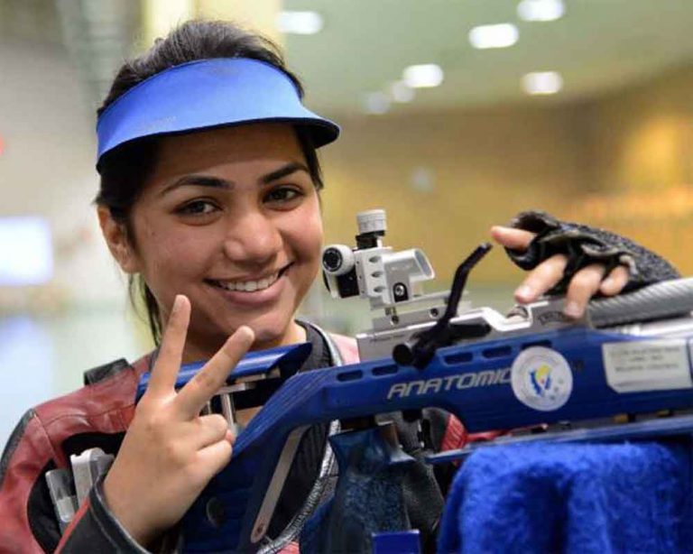 India’s Apurvi Chandela Clinches Gold In Women’s 10m Air Rifle Gold