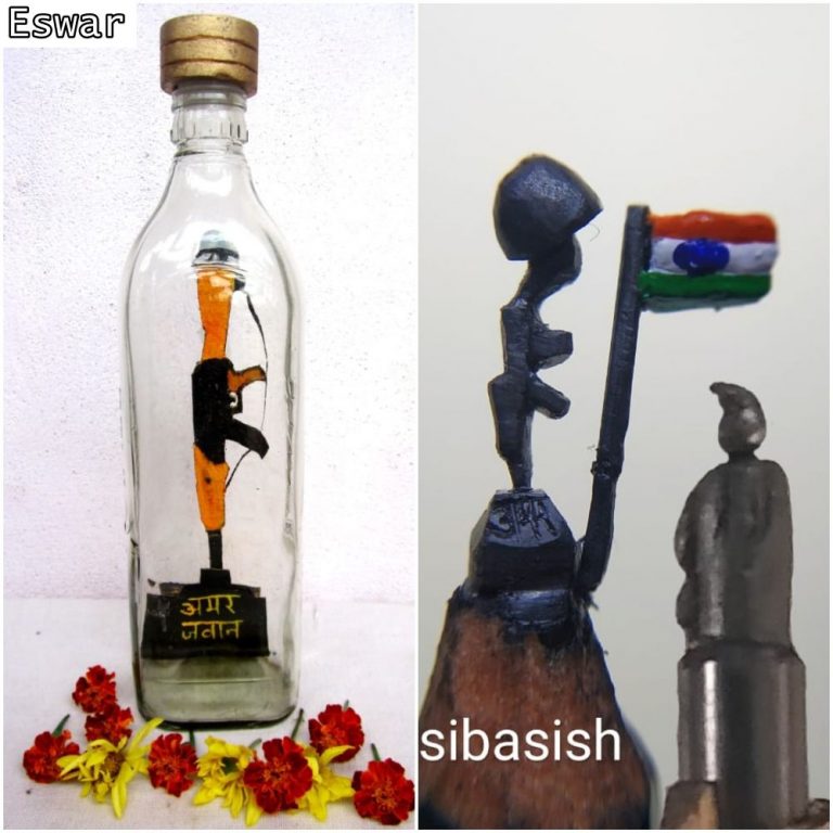 Artistic Tribute To Martyred Jawans In Pulwama Attack