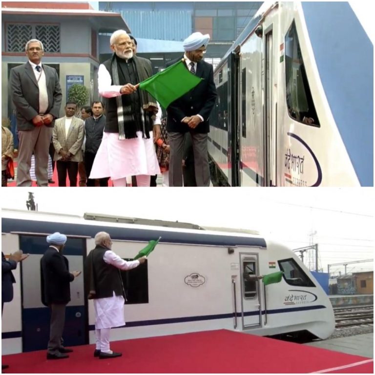 PM Modi Flag Off India’s Fastest Train 18