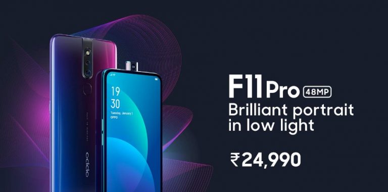 Notchless Oppo F11 Pro With Motorised Selfie Camera Goes On Sale