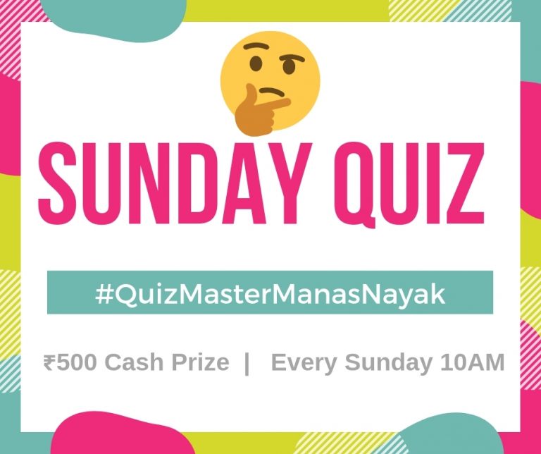 Sunday Quiz With Quizmaster Manas Nayak